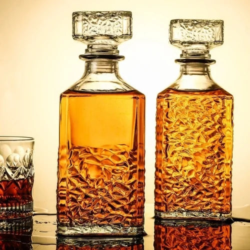 Deux carafes à whisky design