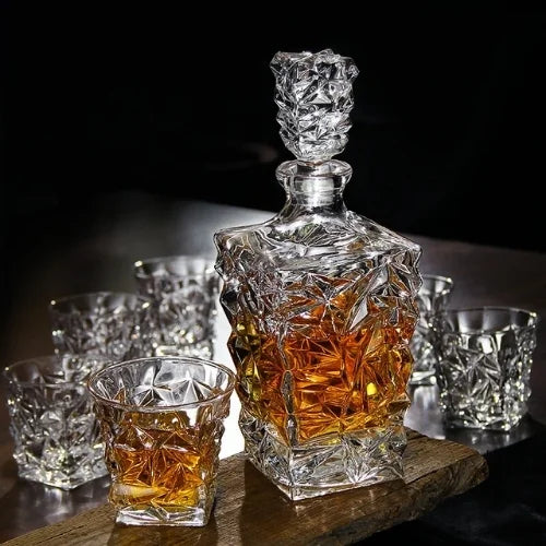 Carafe et verres à whisky vintage, un ensemble parfait pour les amateurs de spiritueux