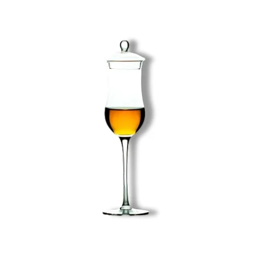 Un verre à whisky avec couvercle, conçu pour préserver les arômes et offrir une dégustation optimale.